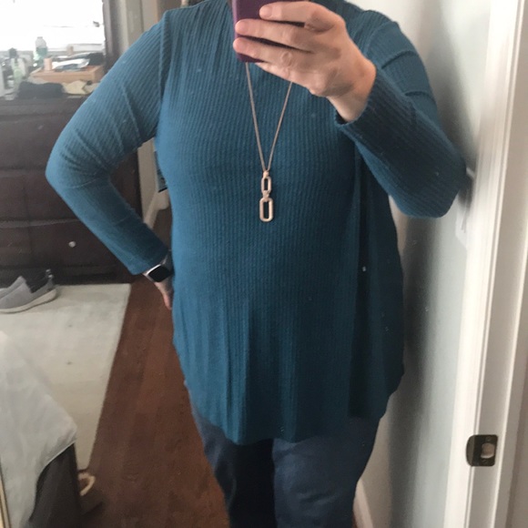 lane bryant Sweaters - Lane Bryant teal swing collection turtleneck 18/20